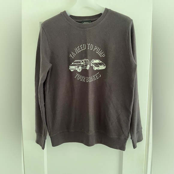 A.P.C. Rue Madame Paris Sweatshirt Jumper, Kanye West, Size M Medium - Picture 4 of 7